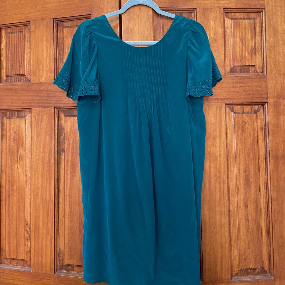 Sezane Maelys Dress in Emerald Green